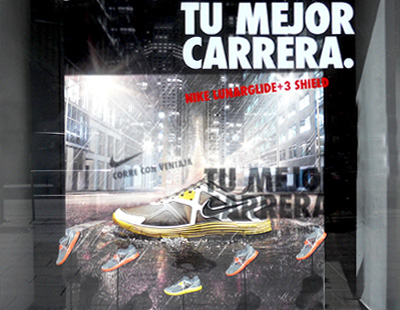 Fabricacion escaparates para marca Nike Madrid